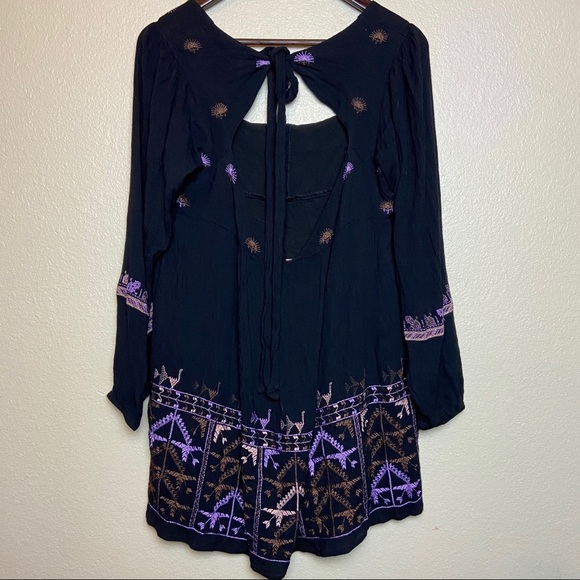 Free People Dress Rhiannon Embroidered Babydoll - Picture 6 of 11